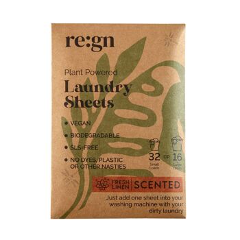Feuilles de détergent à lessive – Paquet de 32 (sans plastique) 1