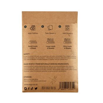 Feuilles de détergent à lessive – Paquet de 32 (sans plastique) 6