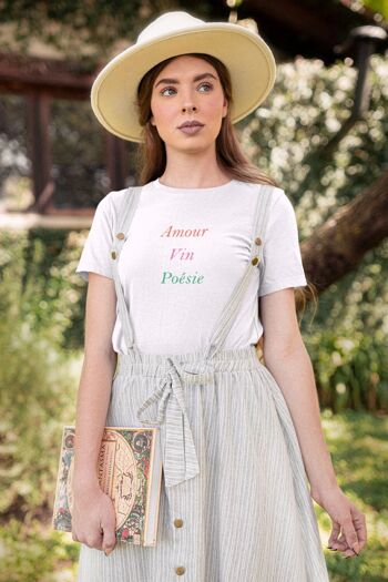 T-shirt "Amour vin poésie" 1