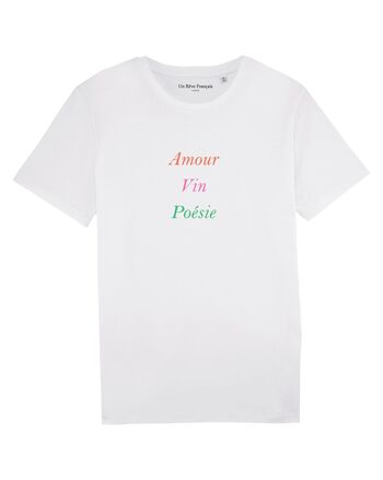 T-shirt "Amour vin poésie" 3