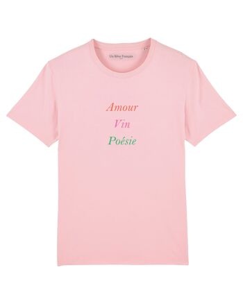 T-shirt "Amour vin poésie" 5