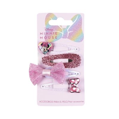 CLIPS ACCESSORI PER CAPELLI 4 PEZZI MINNIE - 2500002454