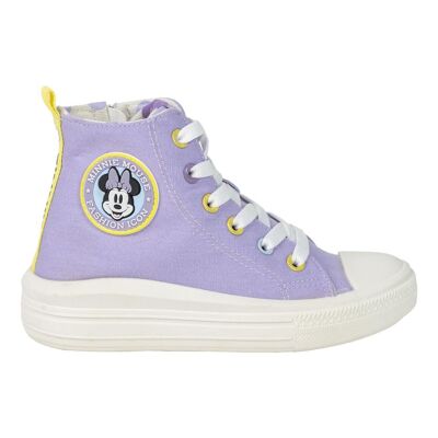 SNEAKER MINNIE IN TELA ALTA CON SUOLA PVC - 2300006339