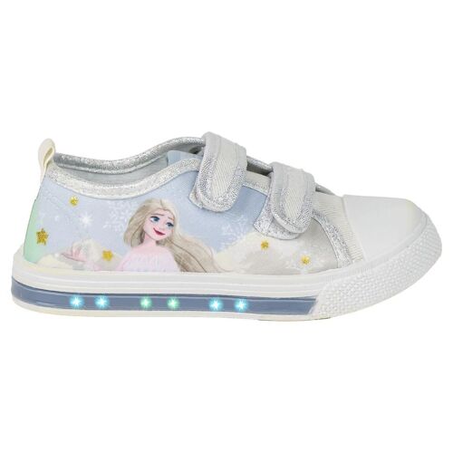 ZAPATILLA LONETA SUELA PVC CON LUCES ALGODÓN FROZEN - 2300006338