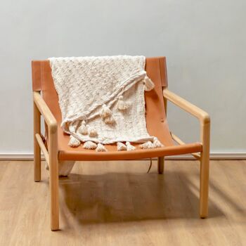 Couverture Boho en coton, couvre-lit, couverture de canapé, 110x200 cm, TENUN, tissé à la main en coton 2