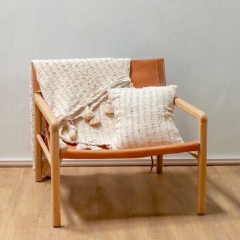 Couverture Boho en coton, couvre-lit, couverture de canapé, 110x200 cm, TENUN, tissé à la main en coton 4