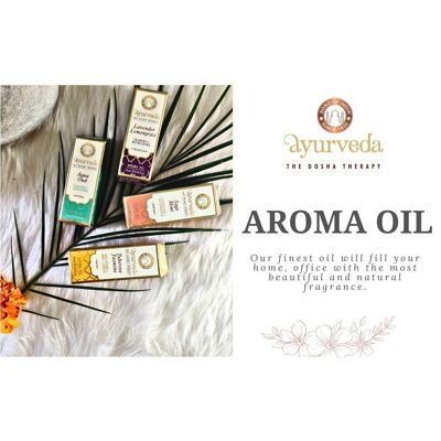 Song of India - Aceite aromático (Vata/Pitta/Kapha/Tridosha) 10 ml - juego de 12 (4x3)