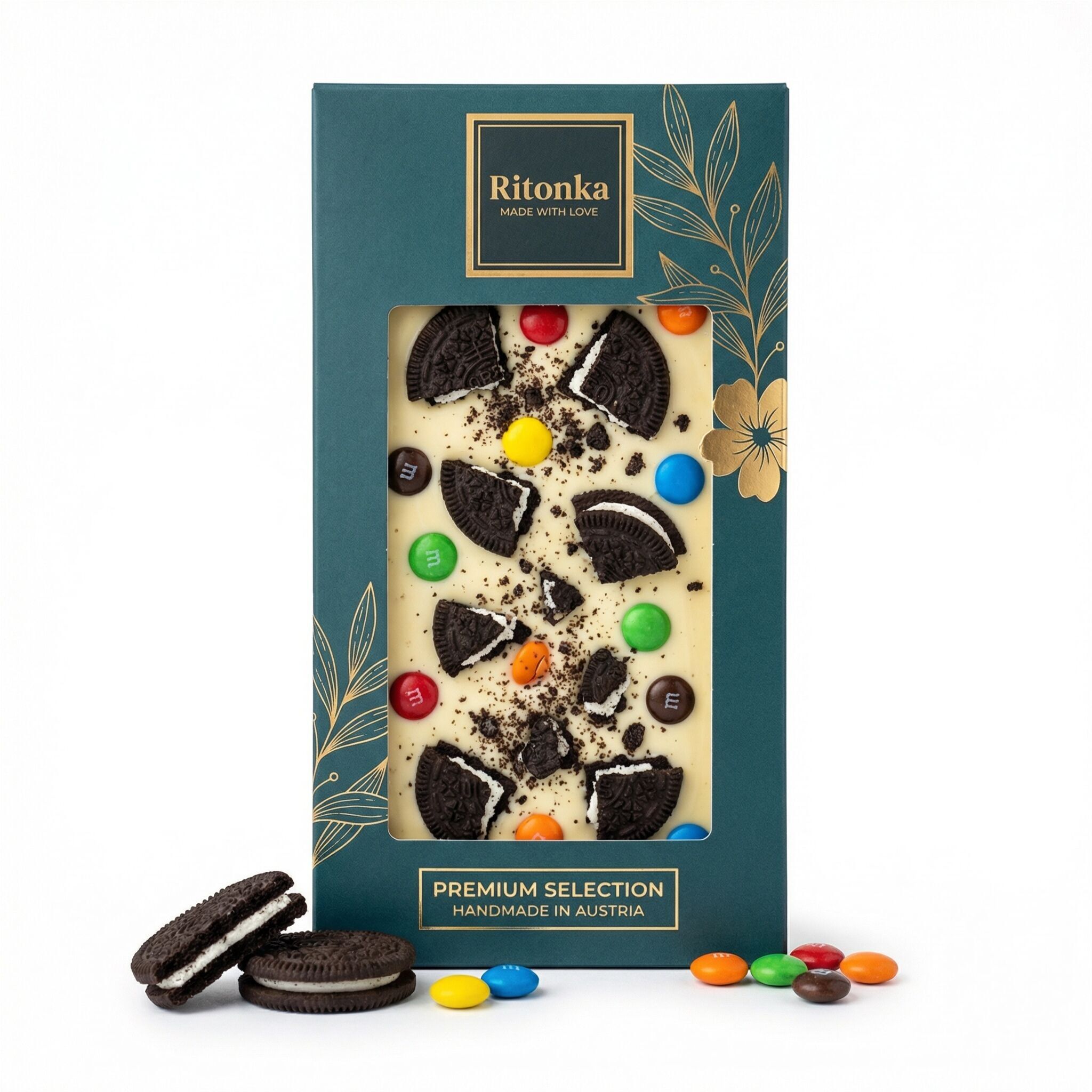 PREMIUM White Chocolate - Oreo, M&M 95g
