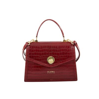 Filomena - Sac en cuir rouge