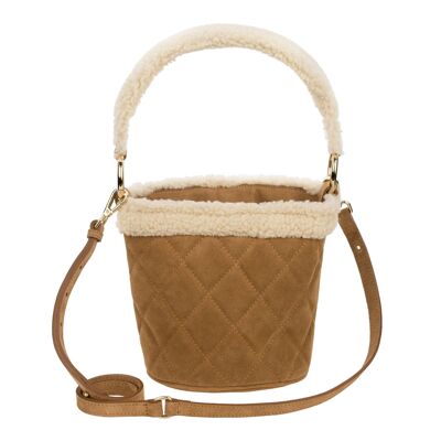 Elena - Sac bandoulière matelassé ocre