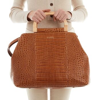 Damiana - Sac oversize en noix de coco marron 5