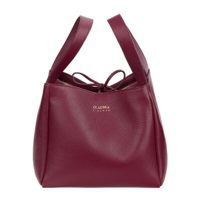 Eloisa - Pebbled Bag Burgundy