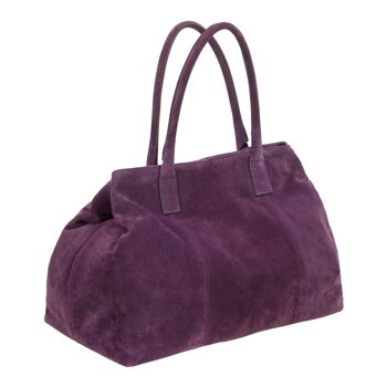 Eva - Sac shopping oversize violet avec chaîne 4