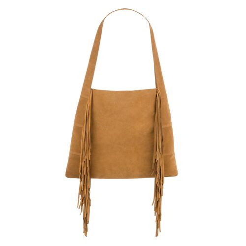 Emma - Borsa Hobo con Fringe Ocra