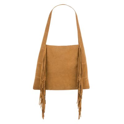 Emma - Hobo Bag with Ocher Fringe