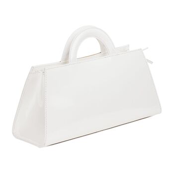 Clotilde - Sac vintage avec chaîne Blanc 3