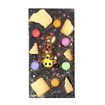 Pâques au chocolat amer PREMIUM - boules de chocolat, biscuits, lapin 95g 2