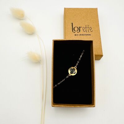 Pulsera Trébol - Polvo de Oro