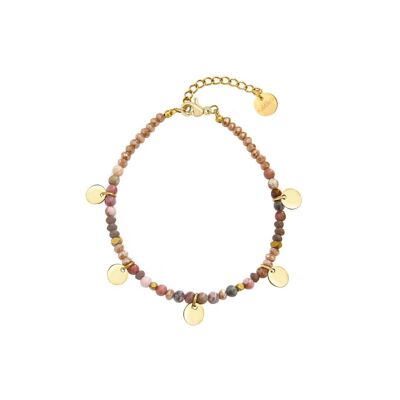 Pulsera GIOIOSO natural | Acero inoxidable | resistente al agua