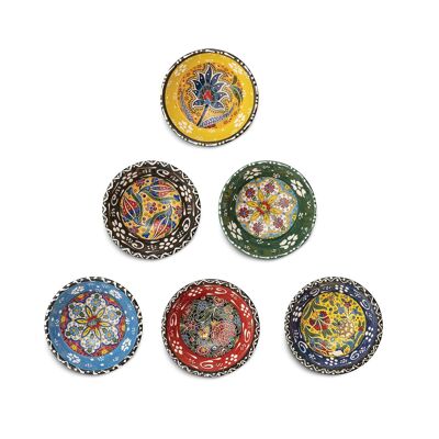 Tapas Snack Dip Bowl Set of 6 Olive Dish Mexican 8 cm