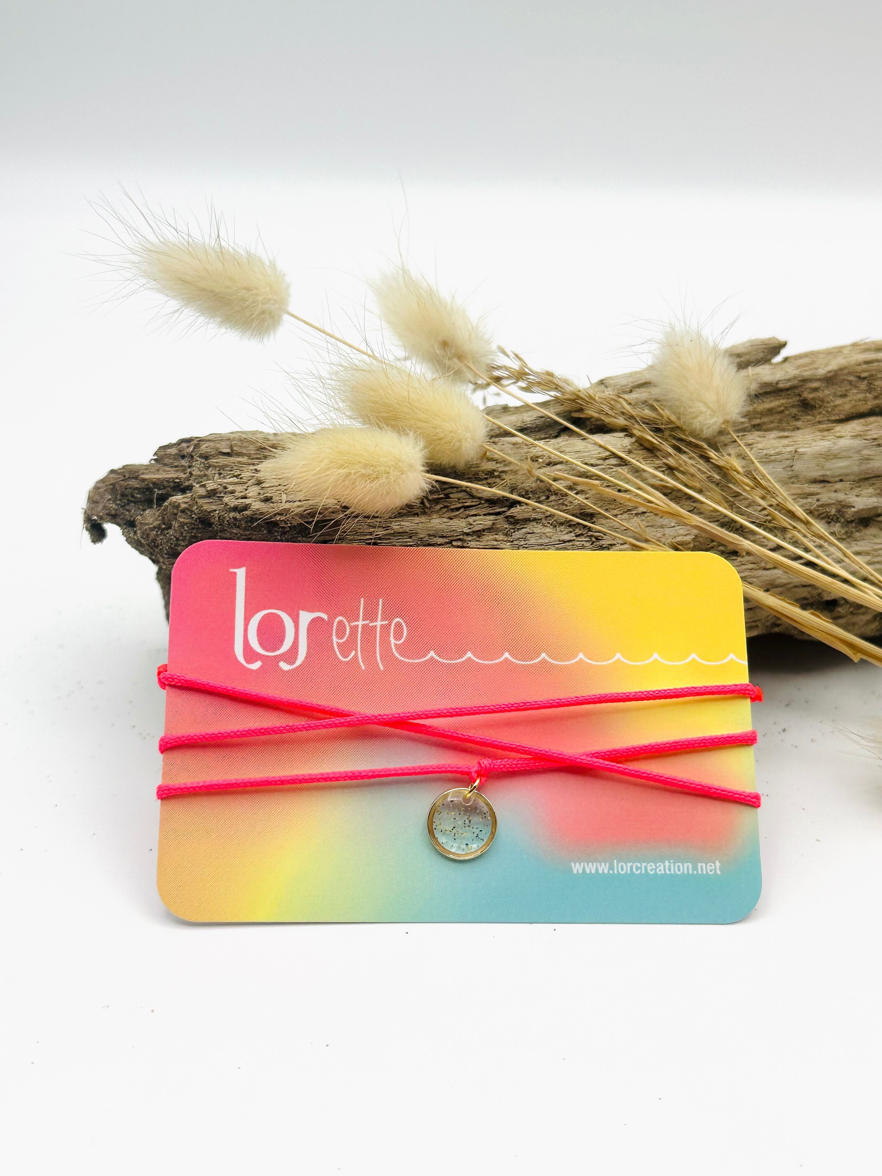 Bracciale collana - Polvere d'oro - Rosa