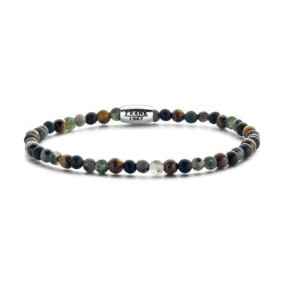 Bracelet extensible perles multicolores - 7FB-0458