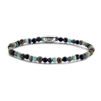 Bracelet extensible perles multicolores - 7FB-0459 1