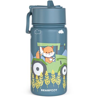 Thermo children's drinking bottle stainless steel - tractor