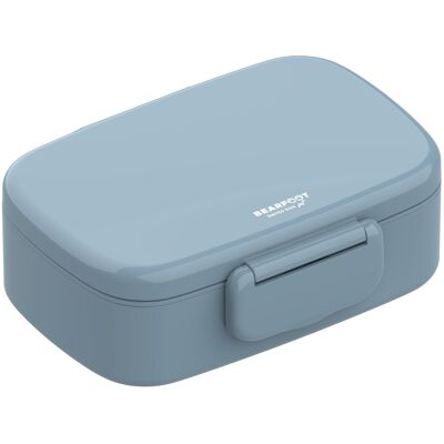 Children's lunch box with compartments, light and leak-proof - blue