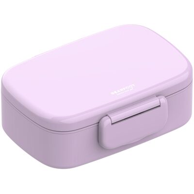 Children's lunch box with compartments, lightweight & leak-proof - purple