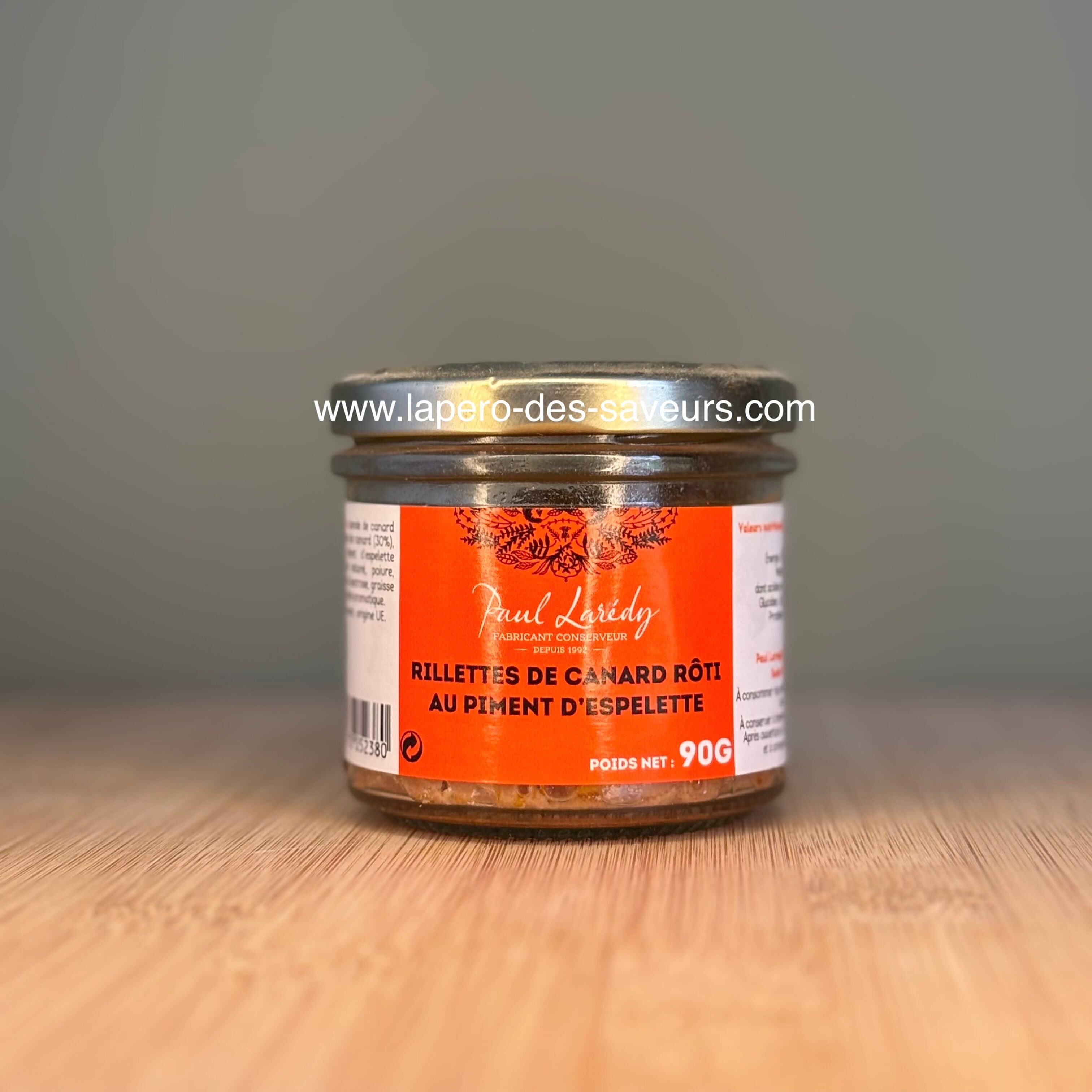 Rillettes di Anatra Arrosto con Pepe di Espelette 90g