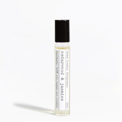 Cedarwood & Jasmine Fragrance - 10ml Rollerball