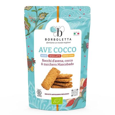 AVE COCCO - Biscuits artisanaux bio à l'avoine et flocons de noix de coco