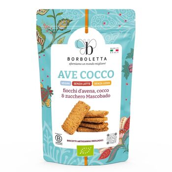 AVE COCCO - Biscuits artisanaux bio à l'avoine et flocons de noix de coco 4