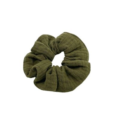Scrunchie hairband muslin olive