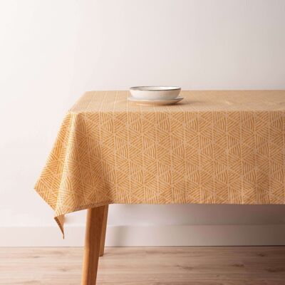 Bacoli jacquard tablecloth 31990C Gold