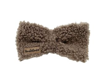 Noeud papillon pour chien Teddy taupe