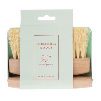 Wooden table brush and pan set - Pistachio