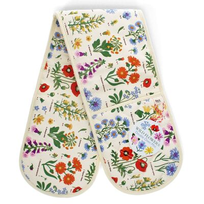 Gant de cuisine double - Fleurs sauvages