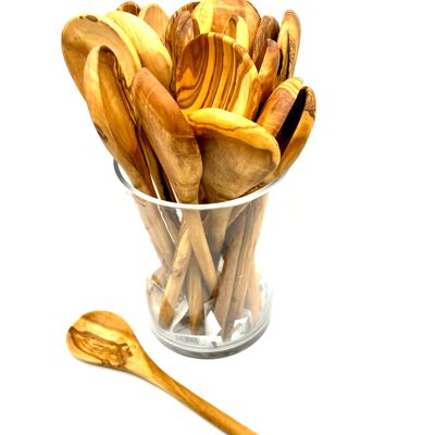 Ready for sale!   20x round wooden spoons Follow-up order for glass stand incl. Barcodes and sales price