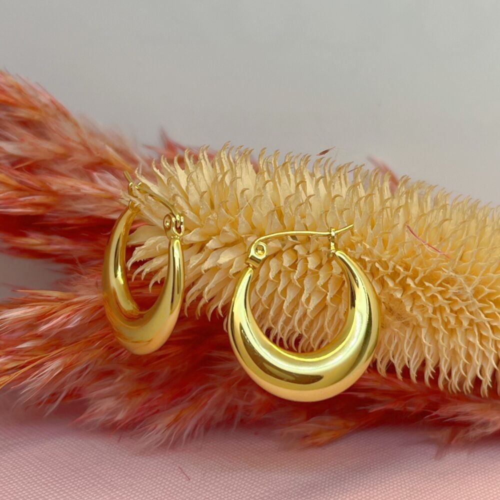 Creole-round-bellied stainless steel-gold