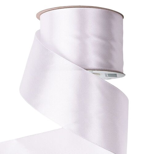 Satin ribbon 50mm x 22.86m - White