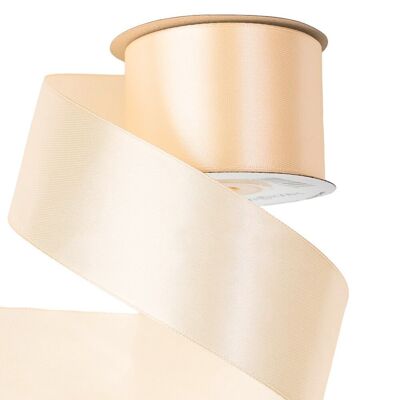 Satinband 50 mm x 22.86 m – Creme