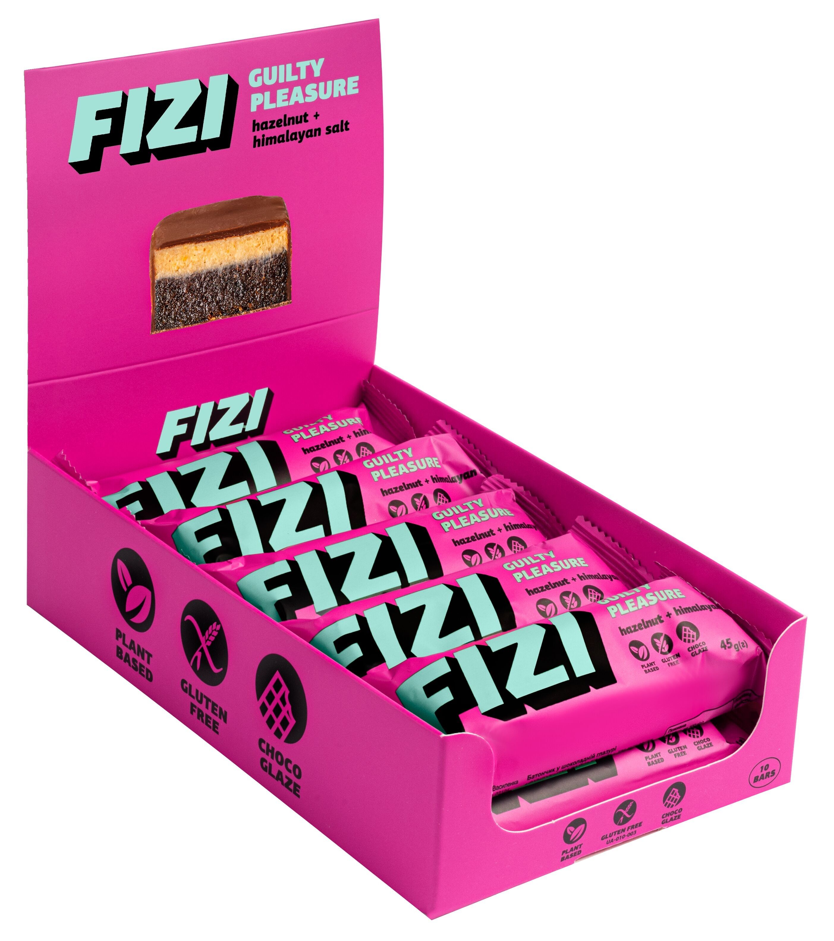 BARRETTA VEGANA SENZA GLUTINE "NOCCIOLA + SALE" 45g