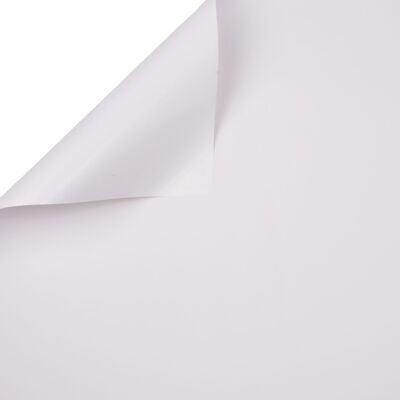 Feuille d'aluminium décorative d'emballage 58 cm x 58 cm, 20 pièces - Blanc