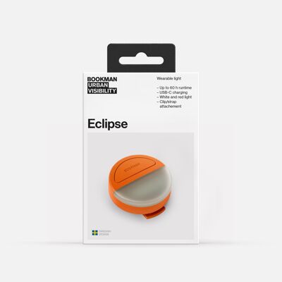 Nuovo Eclipse ARANCIONE - Luce indossabile con cinturino staccabile