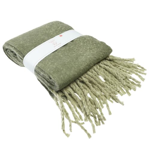 Ultra soft woven blanket (127 x 152cm) - Dark green