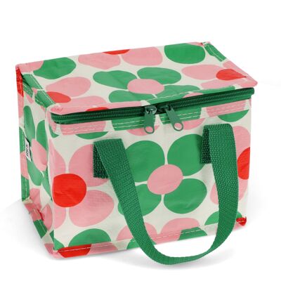 Bolsa de almuerzo - Daisy rosa y verde
