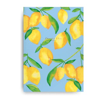 Cuaderno rayado A5 Limones