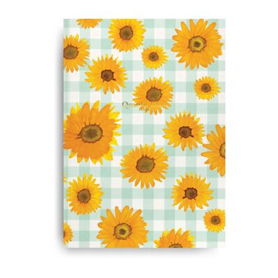 A5 lined notebook Sunflowers